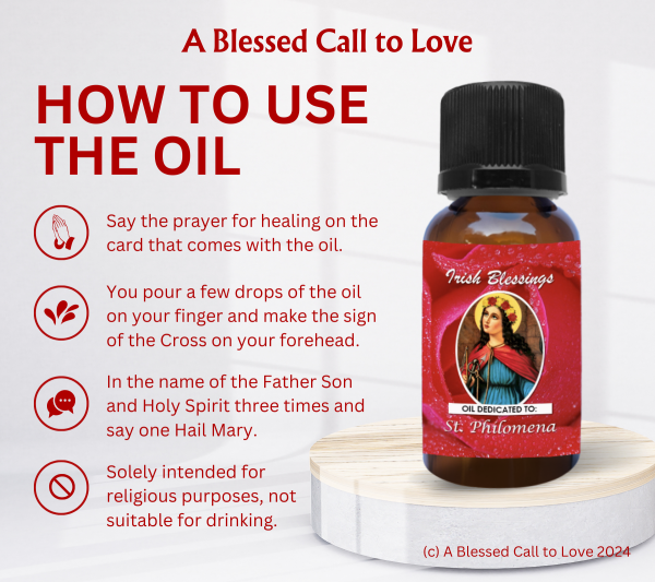 St Philomena (Patron for Desperate Causes) Oil and Candle Set - Image 9