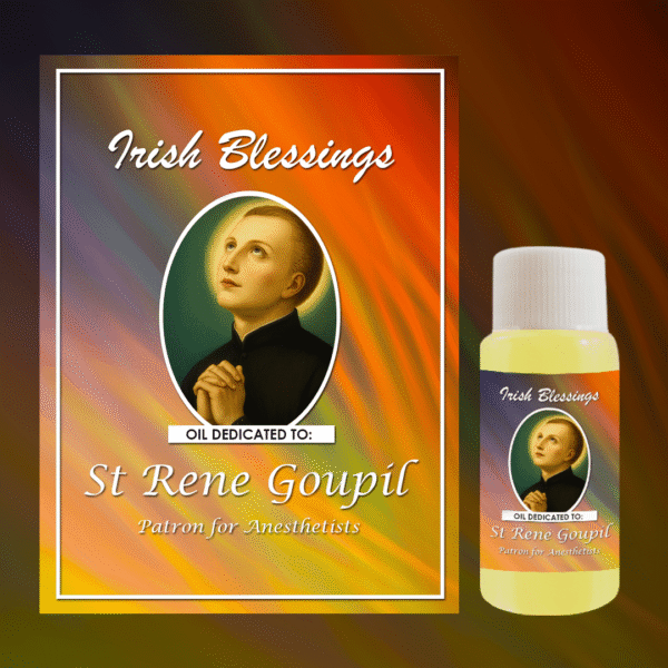 Oil Dedicated to St Rene Goupil (Patron for Anesthetists)