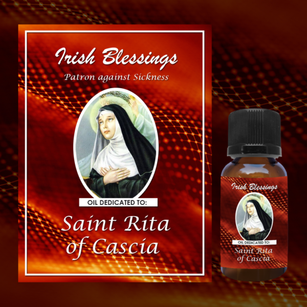 Oil Dedicated to St Rita of Cascia 6 (Patron against Sickness)