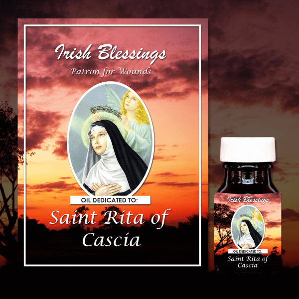 Oil Dedicated to St Rita of Cascia (Patron for Wounds)