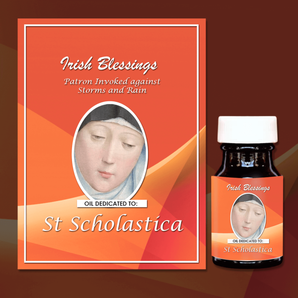 St Scholastica Healing Oil 4 (Patron Invoked against Storms and Rain)