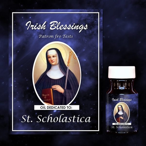Oil Dedicated to St Scholastica (Patron for Tests)