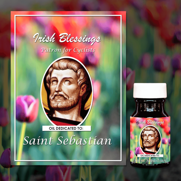 Oil Dedicated to St Sebastian (Patron for Cyclists)