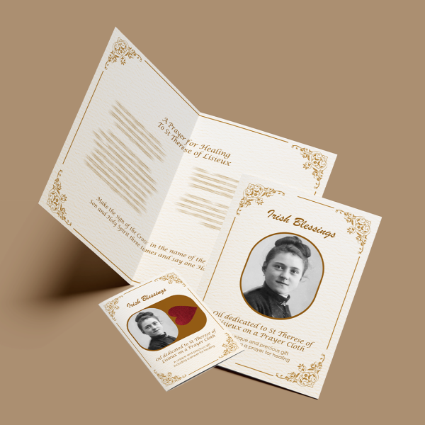 Saint Therese of Lisieux - Prayer Cloth Card