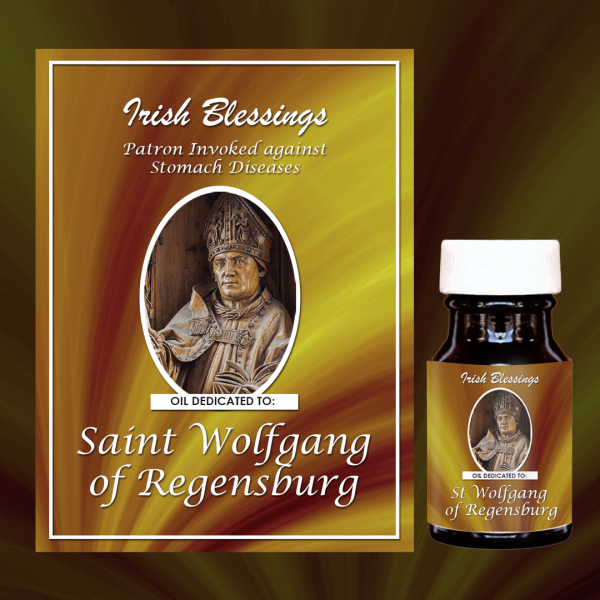 Oil Dedicated to St Wolfgang of Regensburg 4 (Patron Invoked against Stomach Diseases)