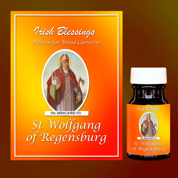 Oil Dedicated to St Wolfgang of Regensburg (Patron for Wood Carvers)