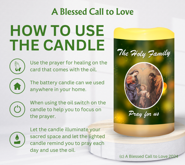 The Holy Family Oil and Candle Set - Image 10
