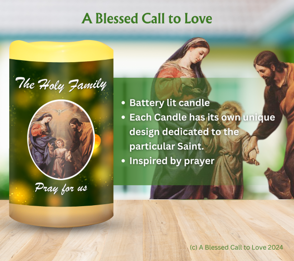 The Holy Family Oil and Candle Set - Image 5
