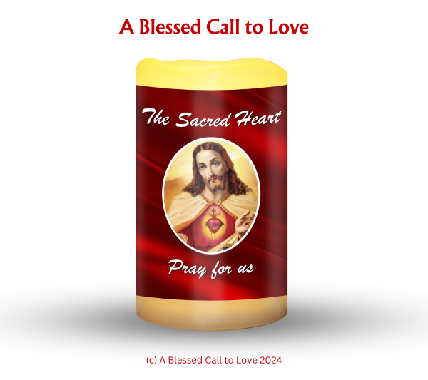 The Sacred Heart Oil and Candle Set - Image 2