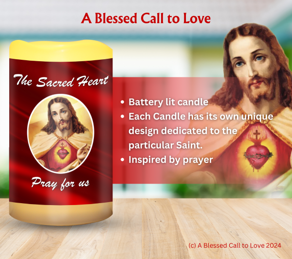 The Sacred Heart Oil and Candle Set - Image 6
