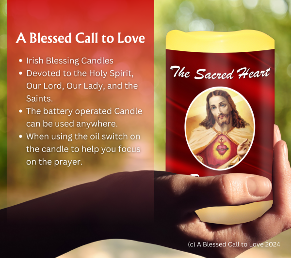 The Sacred Heart Oil and Candle Set - Image 9