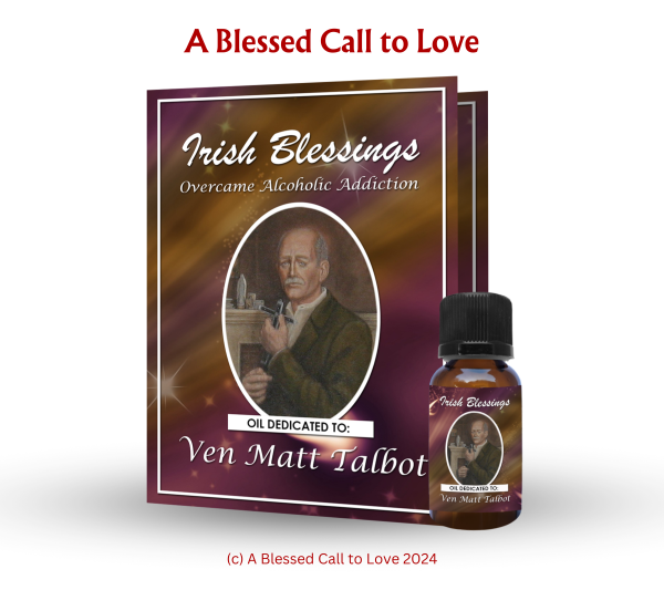 Ven Matt Talbot (Overcame Alcoholic Addiction)Oil and Candle Set - Image 3