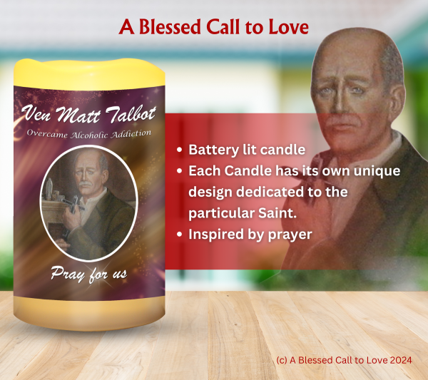 Ven Matt Talbot (Overcame Alcoholic Addiction)Oil and Candle Set - Image 5