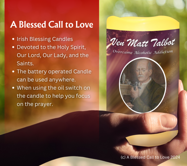 Ven Matt Talbot (Overcame Alcoholic Addiction)Oil and Candle Set - Image 8