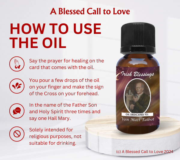 Ven Matt Talbot (Overcame Alcoholic Addiction)Oil and Candle Set - Image 9