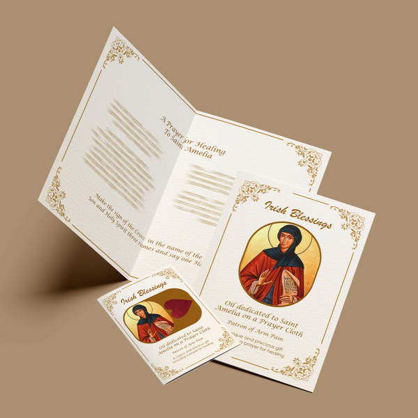 Saint Amelia (Patron of Arm Pain) - Prayer Cloth Card