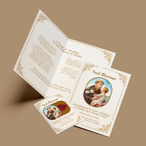 Saint Anthony of Padua (Patron of Lost Items) - Prayer Cloth Card