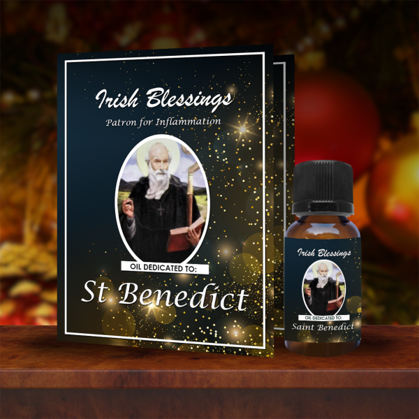 St Benedict (Patron for Inflammation) - Christmas Oil