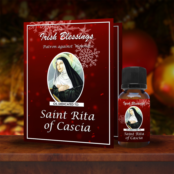 St Rita of Cascia (Patron against Wounds) - Christmas Oil