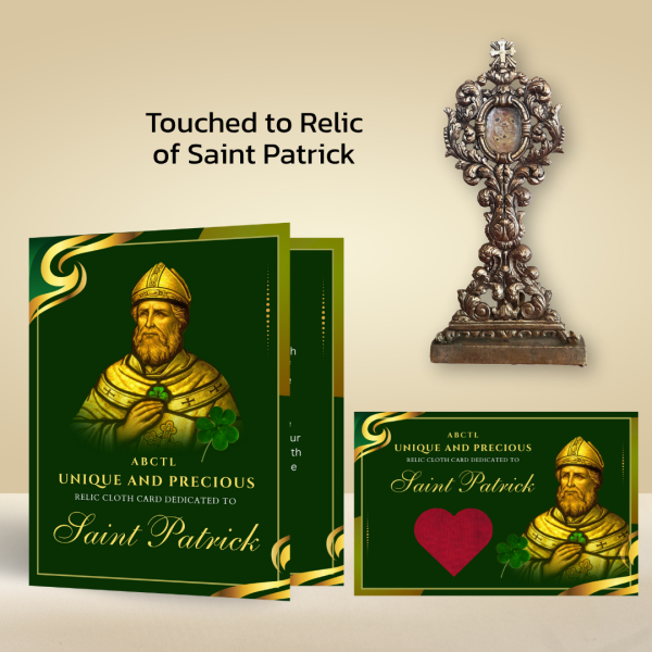 Saint Patrick - Relic Cloth Card