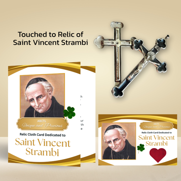 Saint Vincent Strambi - Relic Cloth Card