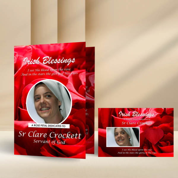 Sr Clare Crockett (Servant of God) - Rose Petal Prayer Card